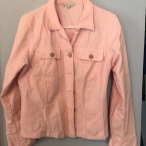 CAbi pink Jean jacket